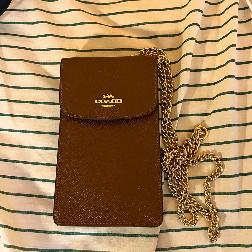 Coach Crossbody Leather Phone Bag